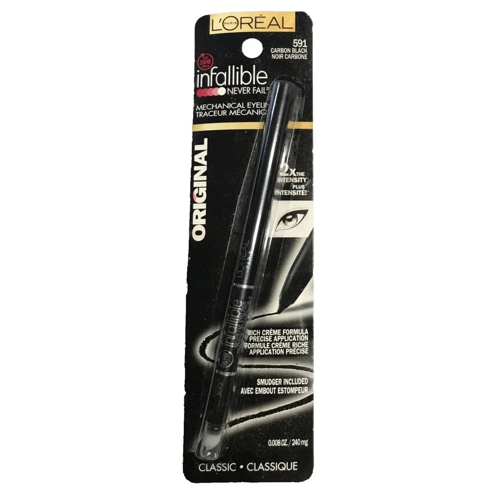 L'OREAL Paris Infallible Never Fail Super Slim 16HR Liq Eyeliner #591 Carbon Blk